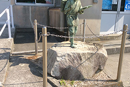 沖家室 銅像土壌