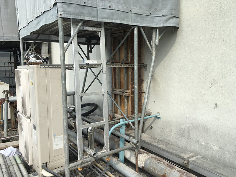 岩国帝人様 イセニシ倉庫型枠工事